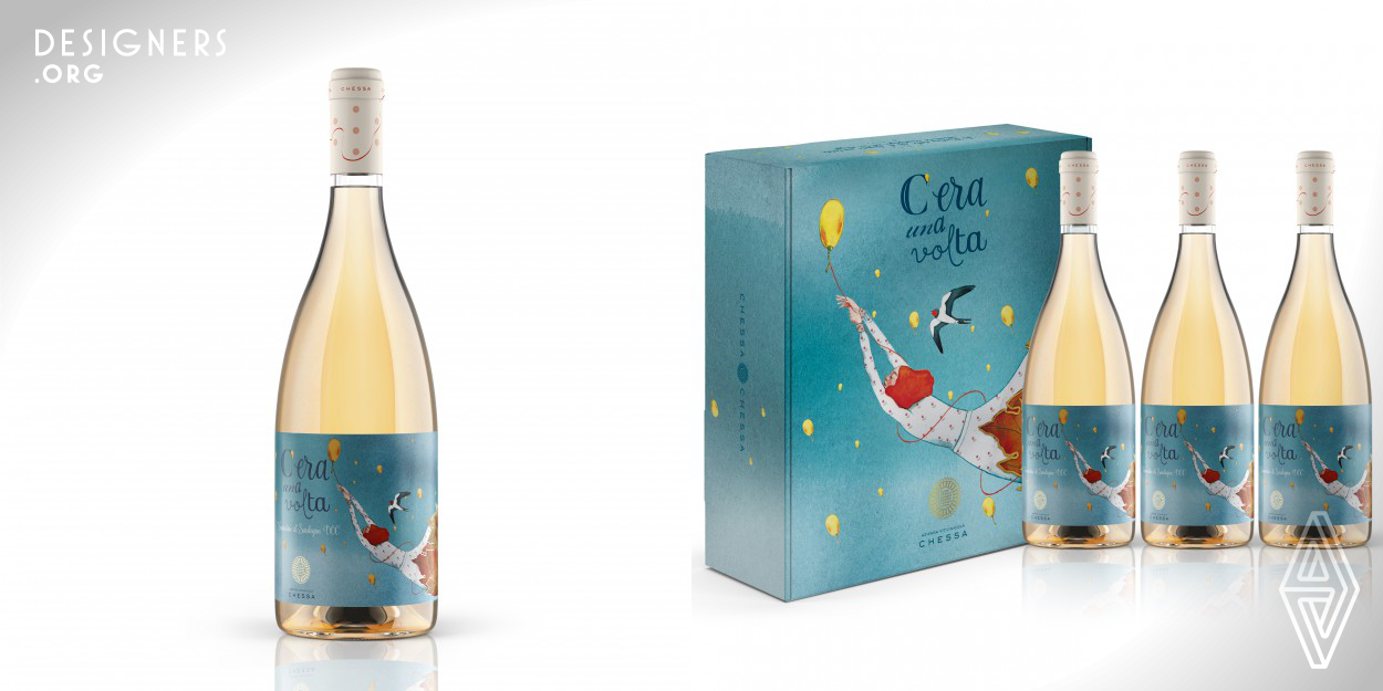 Cera Una Volta(Once Upon a Time) is not just a wine but also a leap into the past. It was born from the dream of creating a small oenological jewel by treasuring the teachings of the ancestors and the winemaking techniques of the past. The idea of the creative concept of wine tells, in the simplicity of the fairy tale hyperbole well represented by the illustration on the label, the story of the birth of this wine and that of who produced it. The style chosen is deliberately fairytale, to give a magical touch to a wine that differs greatly from the classic style of Vermentino.