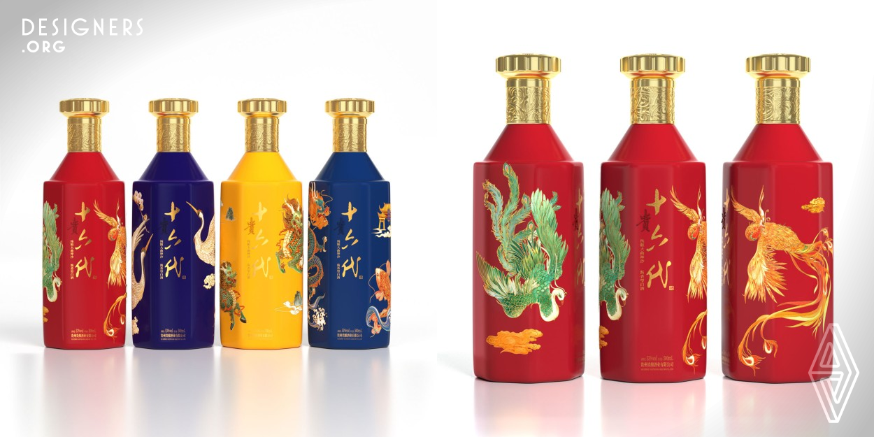 The products of family series are mainly designed for  the big events in a personal life in traditional Chinese culture, including marriage, birth, birthday and promotion. Through the changes of colors, pictures and patterns, the package can arouse empathy of liquor-using scenarios. Besides, the product has good quality and enjoys high collection value.