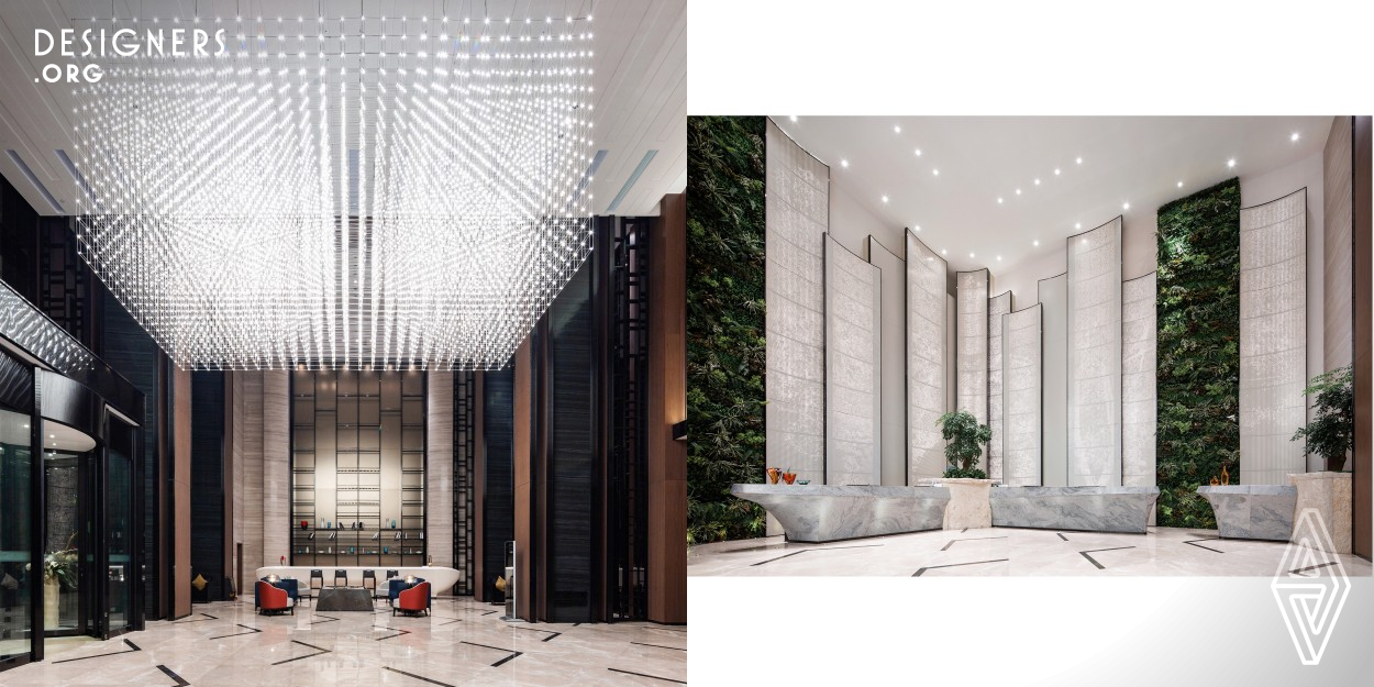 It is a design case for a resort hotel with an indoor area of 16,000 square meters and 19 floors. The hotel is in the Baianshan National Forest Park of Jiangxi Province. The designer creates ethnic-cultural characteristics that given the hotel a unique personality. Moreover, the designer designed a water-saving system for the hotel’s hot-spring bath in the air and each guest room. The system guarantees the user experience of tourists and effectively saves the natural hot-spring resources.