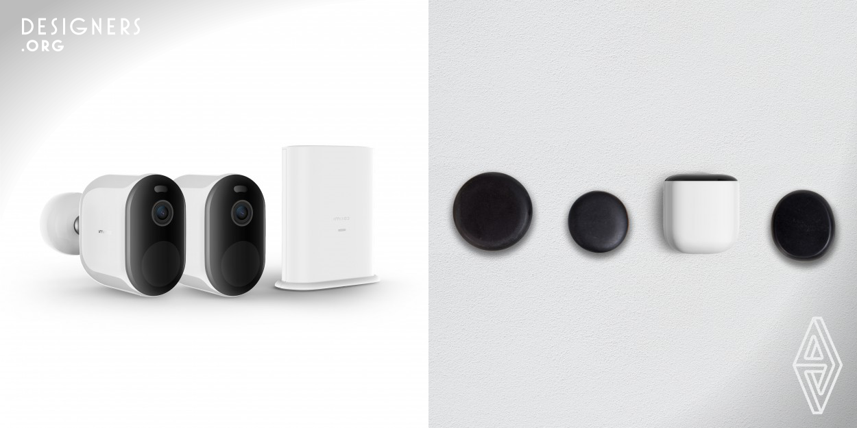 Imilab is an AI camera for home use. Its geometric minimalist design is inspired by Yuhua stone. The round body reduces the risk of bumps. The whole body is made of UV resistant plastic that is not sprayed to cause less pollution, and its smooth surface will not accurate dust easily. The AI recognition function can accurately recognize various movements by people and pets in the shooting area. IP67 water proof can work in extreme environments such as storms or environmental temperature of -30 degree Celsius to 60 degree Celsius. 