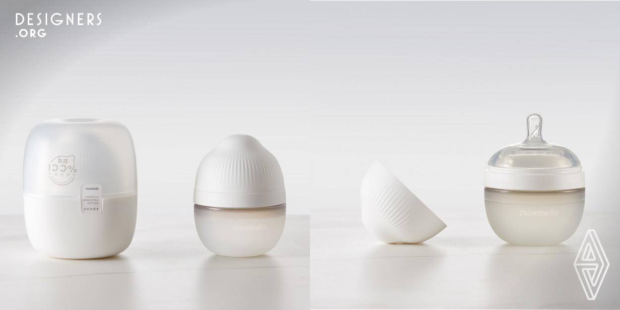 Using bionic technology, the shape and touch of the bottle is more like mother's breast. It allows the baby to directly adapt to the breast milk bottle, reducing the mother's anxiety and the baby's unsuitability. In order to make the using of the feeding bottle more as breast feeding, a certain ergonomic design has been made, optimizing the feeding bottle and making it easier to adapt. The overall touch and feeling allow mothers to hold and use for babies at ease.
