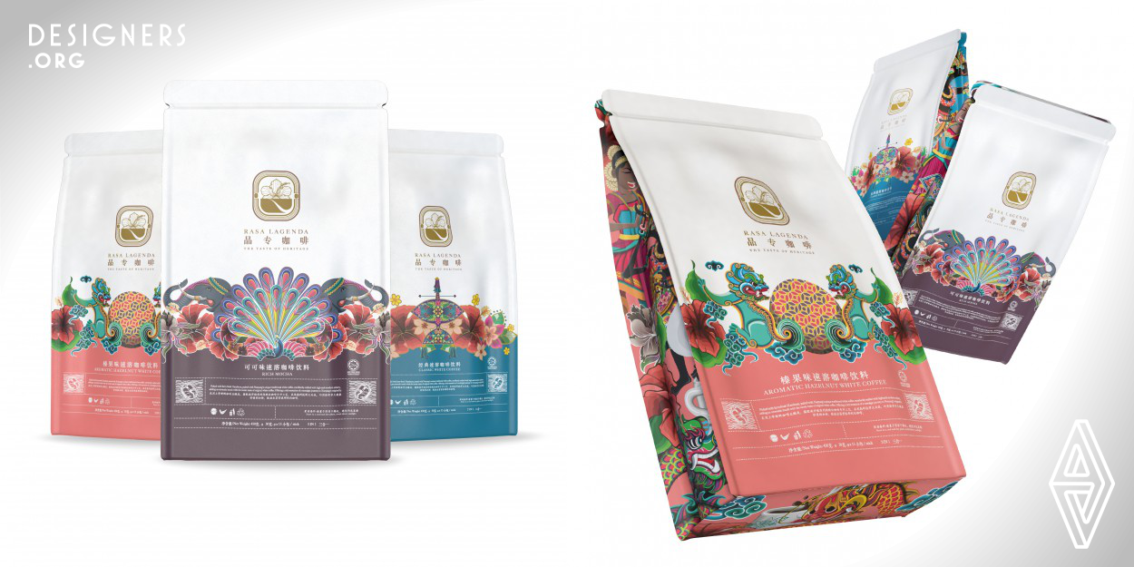 The design was inspired by the client’s background – a family business, from generation to generation. In order to preserve and pass on the taste, the product ‘The Taste of Heritage’ was launched. It also serves as a symbol of Malaysian tourism, so the designer came up with the concept of preserving the cultural heritage, incorporating the client’s ideas, integrated the long-standing cultures of various ethnic groups into the design to make more people understand Malaysian culture and be enthusiastic about Malaysian Art.