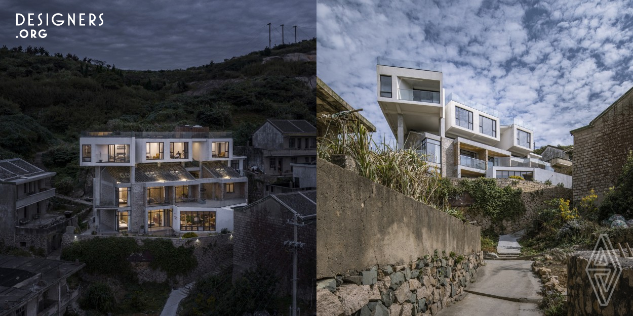 Starting from local dwelling and natural texture, he tried to improve experience for visitors on the easternmost island in China by generating spaces meet both needs of traditional culture and current function under the seemingly dramatically opposite old and new architectural forms. Meanwhile, he explored the island stone house to construct skills as an appropriate technology (low tech), regional cultural of reference, its interventional reconstruction of the possibility and sustainable idea of the reflection and necessity.