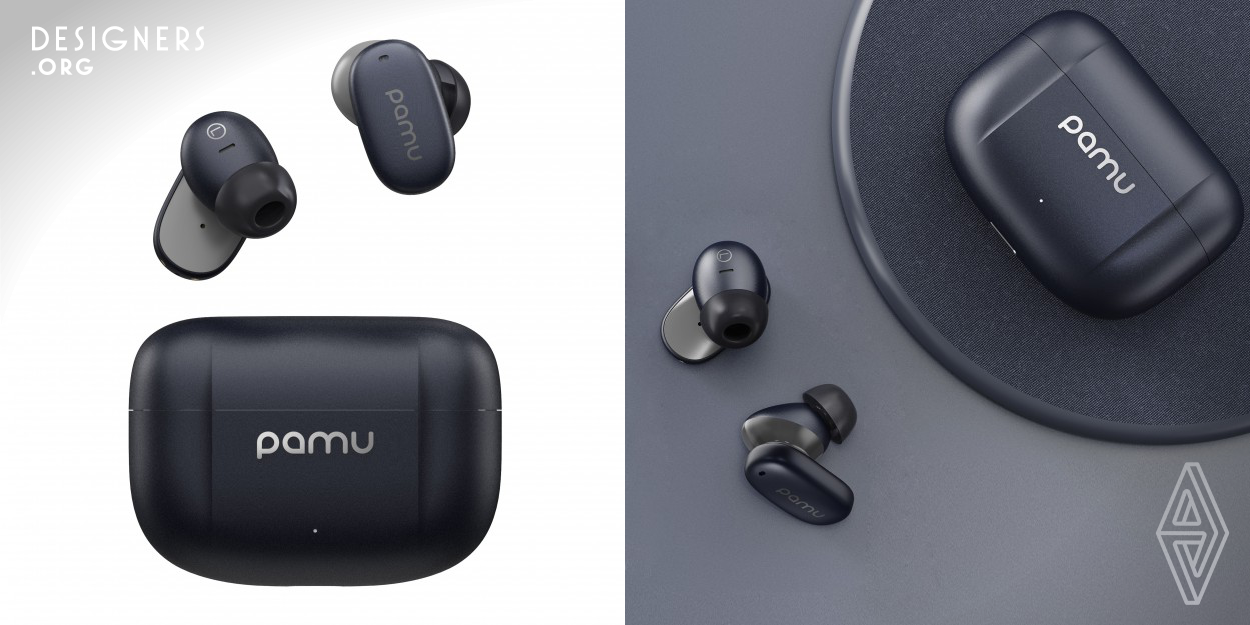 This's an ANC tws earbuds equipped with unique spoiler structure of front mic and six-microphone design, together with ams chip algorithm technology, of which noise-canceling intensity could reach 40db, that effectively solve existing noise troubles. users can switch between pass-through function and active noise cancellation according to different scenarios.