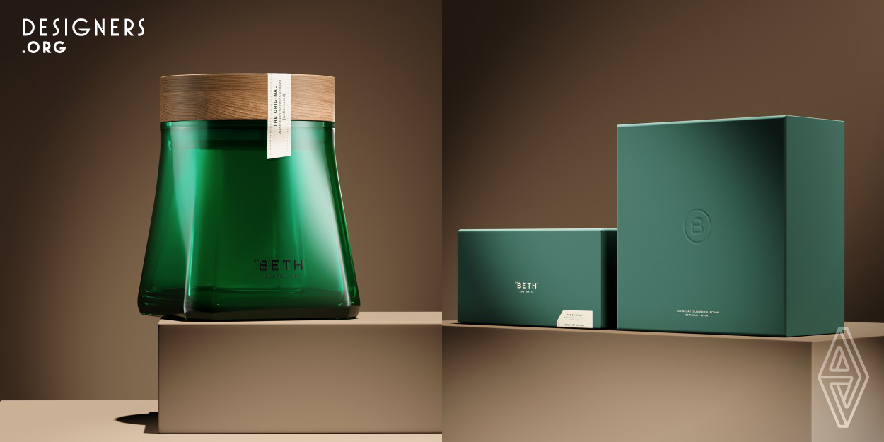 The agency was commissioned to create a visual identity system and packaging design, including a bespoke vessel for this luxury atelier. Where possible all materials were selected based on their environmental credentials, ranging from the use of post-consumer waste, FSC papers and soy-based inks. The packaging uses a colour palette of dark green and light pastel hues, high quality materials, structures and subtle print finishes to create a tangible sense of both luxury and prestige.