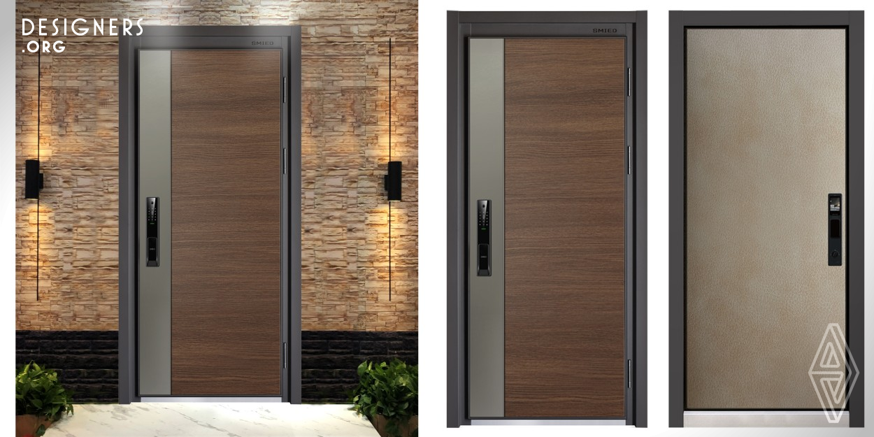 This is a modern smart door launched for the young-focused high-end home decoration market. Designed for the purpose of "practicality" and "fashion", it is equipped with multi-functional lock and intelligent control system to provide users with a convenient way to unlock and enter the house; at the same time, users can customize their own door to meet the rapidly changing aesthetic needs of mainstream consumer groups.