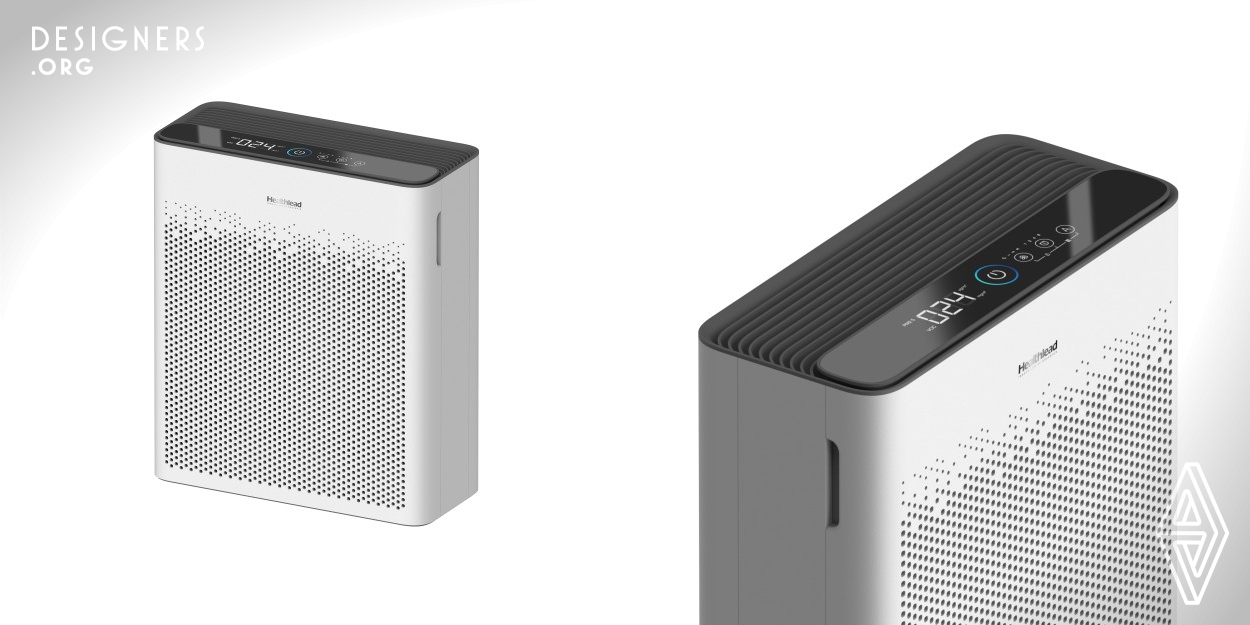 After systematic optimization, designers resculpted the shape of the fan runner in Compact Pro and determined that a square proportion would be better. This improves the performance by 50 percent while making better use of space and arranges the electronics more compactly. In design, the floating table-shaped interaction area with breathing light creates the visual center. The various parts are integrated by a high-order surfaces transition surrounded. The minimalist, neutral style conveys an inclusive ethos.