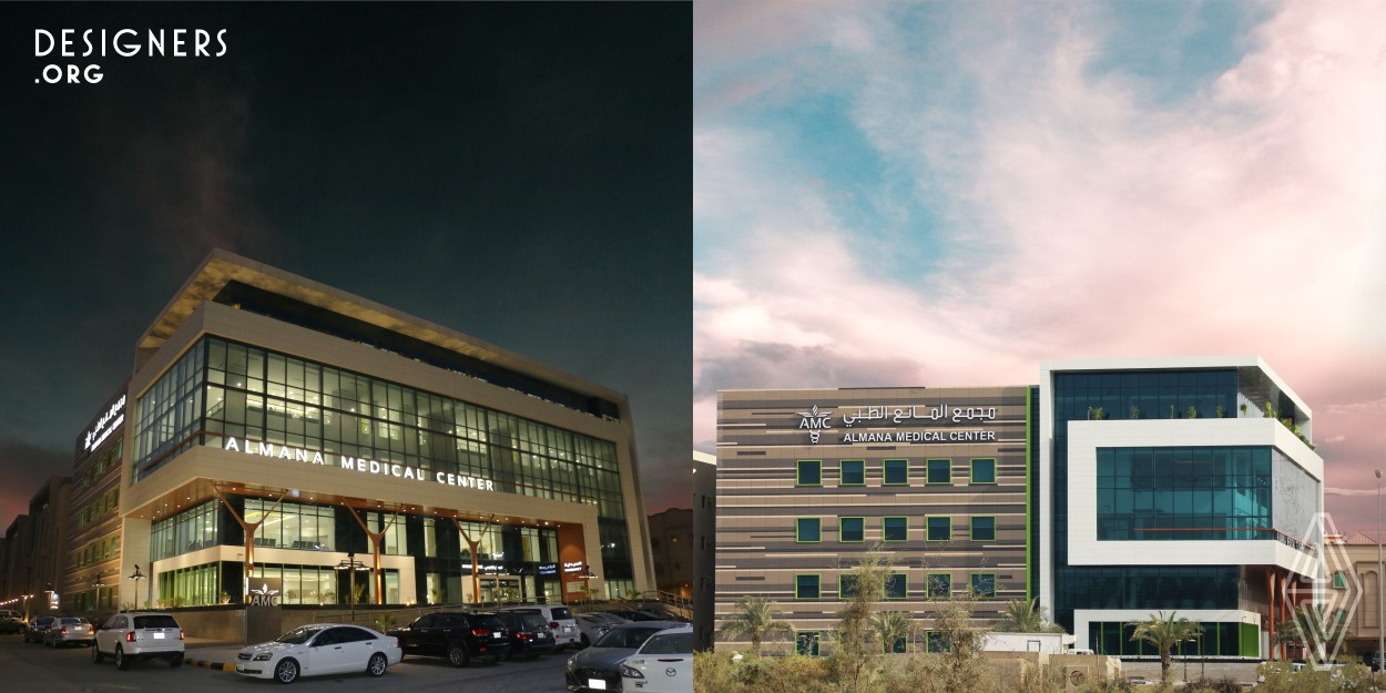 The design aims to reduce patients' anxiety and stress, accelerate recovery, shorten hospitalizations, reduce medication use, lessen pain, and promote a sense of well being by creating a well designed healing environment. Spaces are designed to be nurturing and therapeutic. On the organizational level, the design helps to enhance staff satisfaction, productivity and retention. Form of the building allows for the natural flow of space, air and light. The design combines advanced practices for lighting, day lighting, HVAC and water treatment systems that use significantly less energy.