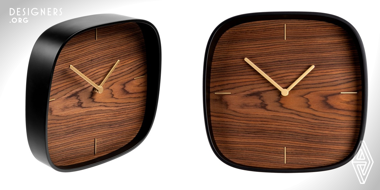 Mods wall clock is made of natural wood and bent MDF with paint printing. The clock hands are also wooden. The serifs on the dial are metals. The clock will perfectly fit into the modern interior in the decoration of which there are natural materials or furniture. The clock has a quiet running and will not disturb any of the residents of the house or office staff. A large and not overloaded with graphics dial allows you to clearly see what time it is. The controls for the arrows with the battery compartment are on the reverse side. On the back wall there is a hanger for hanging on the wall.