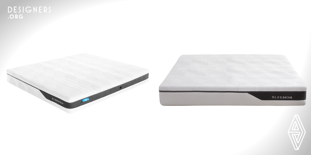 AI lumbar mattress combines resting space with intelligent technology. Its unique threeinone waist relief system offers to massage for targeted support of the waist and leg through the flexible movement of airbags for better sleep quality. Its graphene module can warm bodies while massaging for effective muscle relaxation. In addition, the balanced combination of antibacterial and antimite fabric and various materials can enhance the user experience.