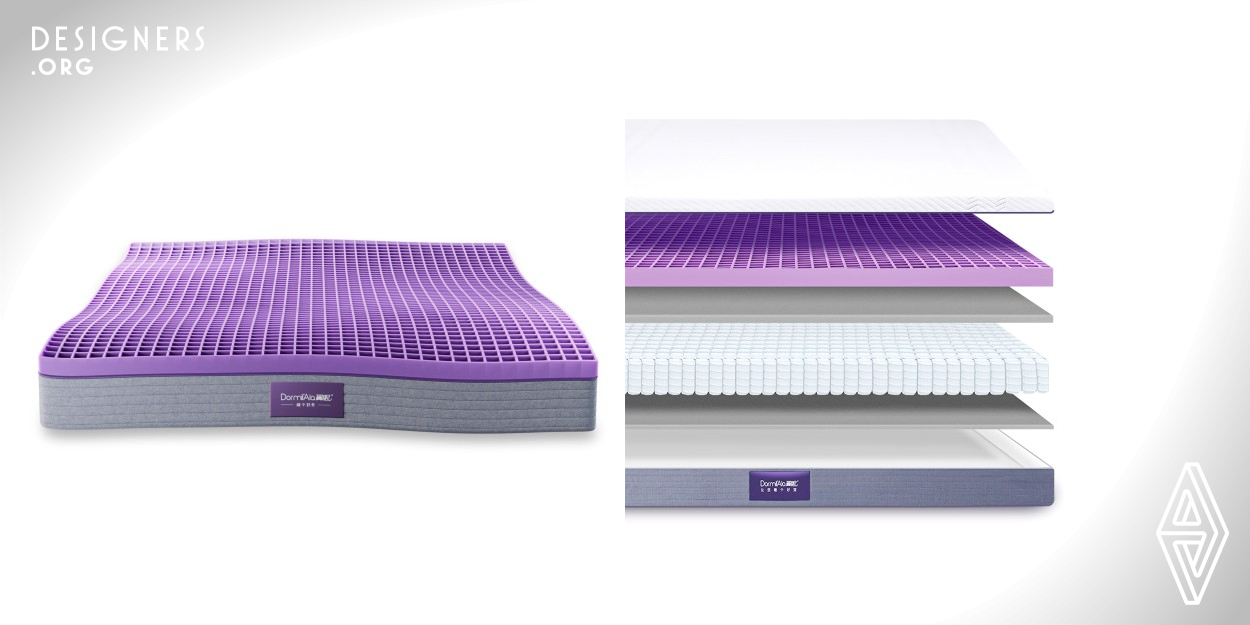 The launch of this Super-comfort Mesh-structure Mattress pioneers a new mattress category of home textiles. The unique decompression grid structure enables the mattress with excellent comfort, load-bearing capability and breathability, thus providing users with a unique sleep experience, while reducing the costs and consumables. In addition, its easy-to-clean property also brings convenience to daily maintenance.