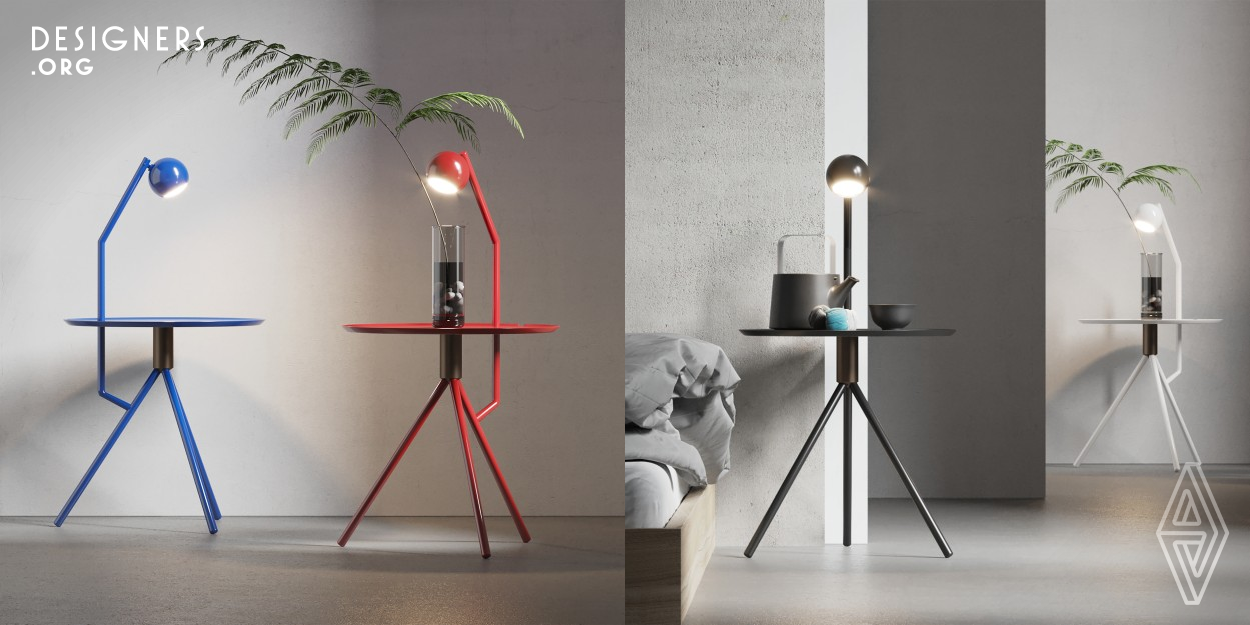 The View of Light is a multi-functional side table, which starts from the eyes of unicorns, gathers light, and combines minimalist geometric aesthetics with technical connotations. The perspective of light, through the light perception of space, the wonderful relationship of time, shaping the future, exploratory experience. The color matching system with a rich perspective of light is suitable for multi-scenario use.