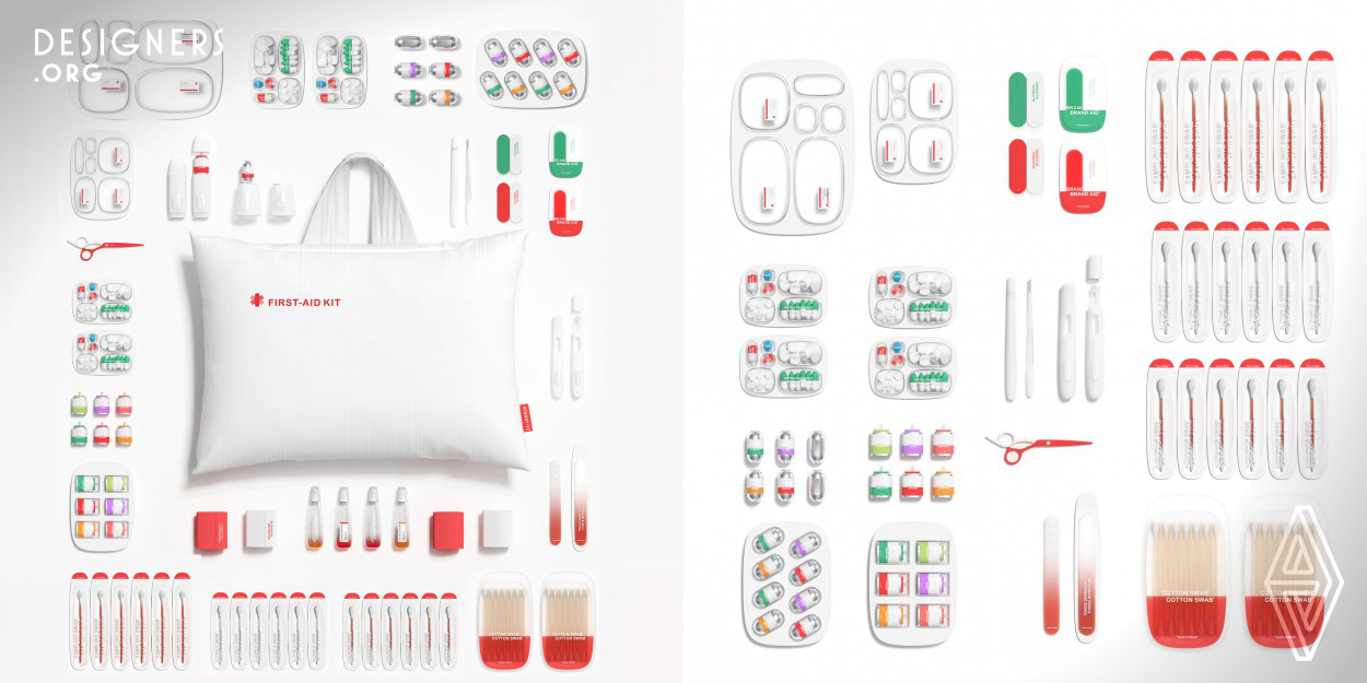 Care U Most is a family medical first aid kit. The overall product is based on the emotional design concept, with the pillow as the basic shape. The design adopts round shape, light color and product interaction characteristics to give users a warm feeling of use. At the same time, based on the pain points of traditional household medical emergency products, medicine box and other products are redesigned to make the products have a better user experience. 