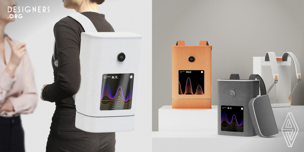 Journey Mate is a smart modular backpack which can enrich travel experiences. The innovations of this product are presented as follows. First, the modular structure can offer convenient feelings, which can be stored and carried easily all day long. Second, the interactive visualized sound provides travelers with a pleasure and memory experience via their visual-auditory interaction. Third, supported by the intellectual technology, the module keeps the real human elements of the travelled city, that enrich the quality of individuals travel life via voice library and world footprint library.