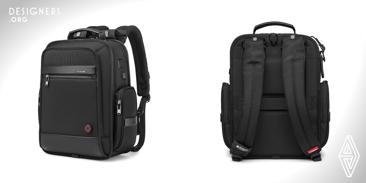 The Weight Loss Master PRO can be used for daily business commuting and business trips. One of the features that stand out is excellent weight-reducing technology. The high elastic suspension belt in the shoulder straps counteracts the backpack weight endured by the user when walking. In this manner, the backpack can be suspended dynamically. Even in the case of long-time carrying of heavy loads, it can effectively protect the user's spine health, reduce shoulder and neck pain, and deliver the body a reasonably comfortable experience.