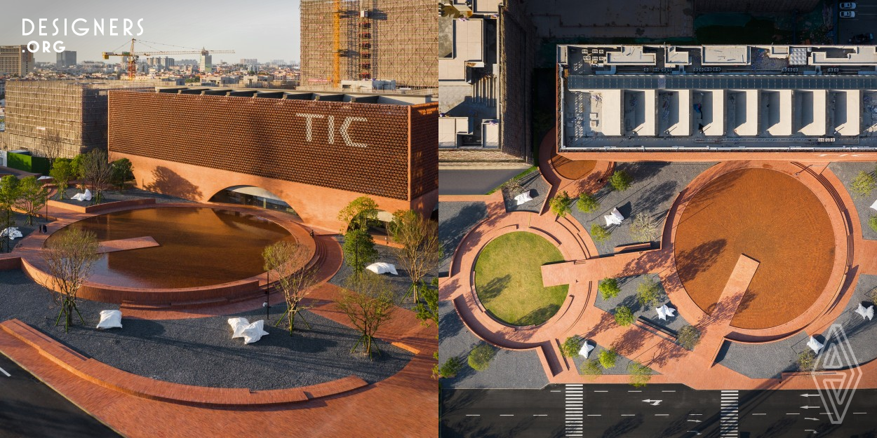 Tic Art Center is a public urban landmark project. The overall design scope covered landscape, architecture, interior, and products, bringing together the innovation of structure, aiming to provide a comprehensive yet rhythmic spatial experience. This project Influence as a micro-urban landscape. It also impacts re-active the product trend of the hand-made brick industry which makes a successful practice of environmental-friendly architecture. The project has become a destination for numerous visitors while contributing to the brand value of the client as well as the land value in the area.