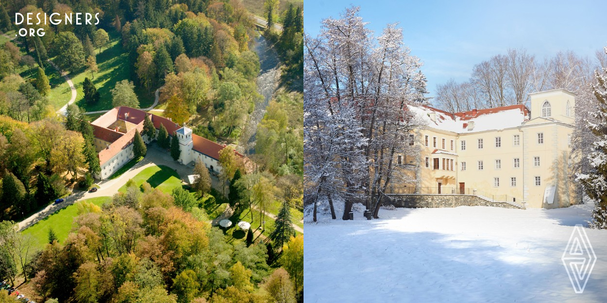 The project of reconstruction and interior design of the Zamek Na Skale into a hotel with a high functional standard is a unique project by bringing out and emphasizing its individual historic values. The historic rooms have been preserved, the original elements of the décor have been restored, and the secondary divisions of the rooms have been removed. For the comfort of guests, a clear layout of functions and modern technical solutions has been introduced. 