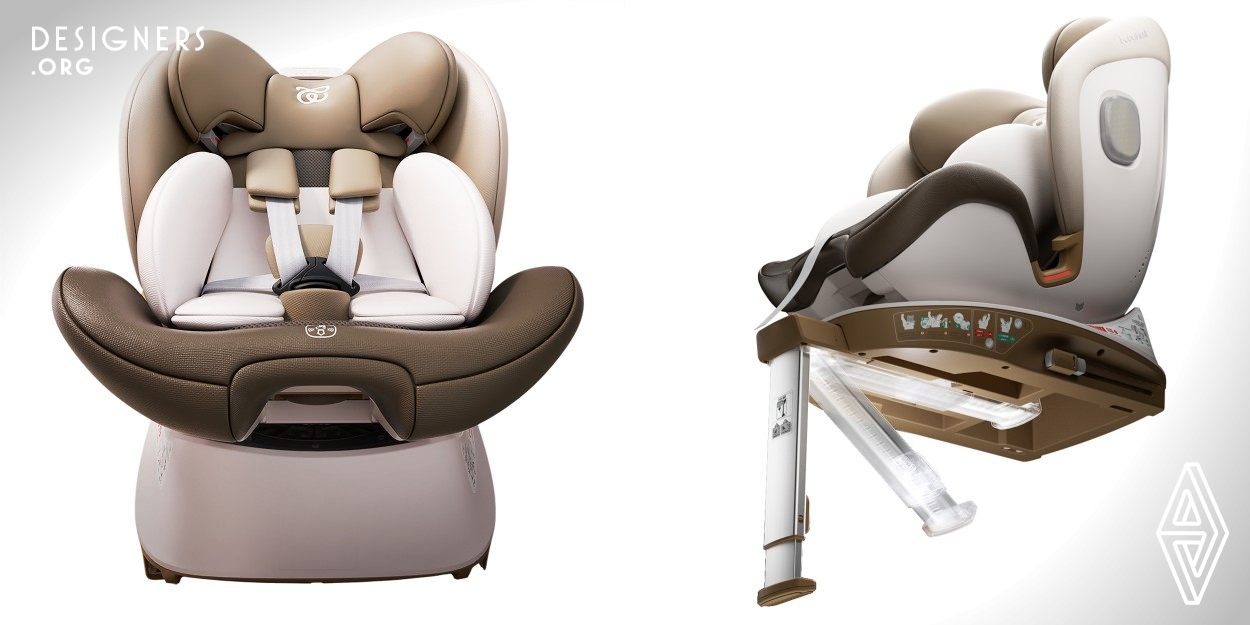 The Genius Pro R156 sets a new standard in baby car seat design. It prioritizes the comfort of children by offering a wide range of reclining angles in both rear and forward facing positions. Its protection performance is also evident through the synergy of its Super Side Protection system and multiple modules. Particularly noteworthy is the enhanced convenience it offers to parents especially when they are juggling their little ones, as it enables easy rotation and adjustment of its reclining angle with just one hand.