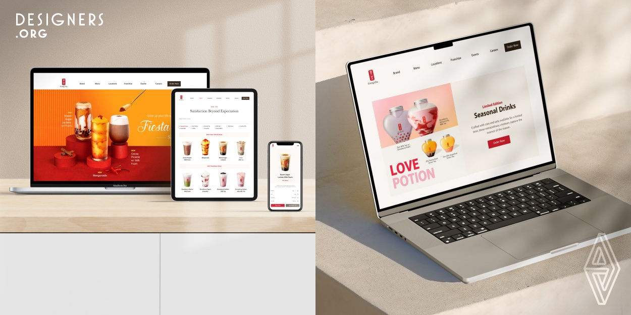 The Gong Cha responsive website is a modern and innovative digital platform designed to effectively communicate the brand story, values, and services of Gong Cha, a renowned beverage company. This project places a strong emphasis on inclusivity and accessibility, ensuring that the website is easily accessible to all users, including those with disabilities or visual impairments. Gong Cha aims to foster a sense of inclusiveness and provide equal opportunities for all visitors. 