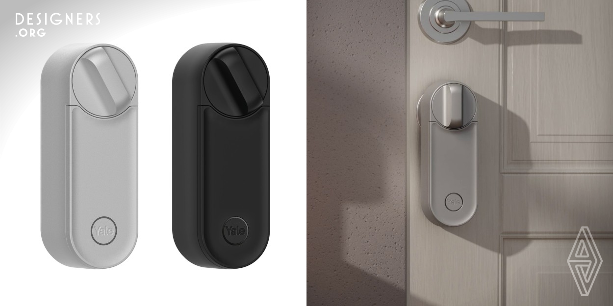 Designed to increase convenience while not reducing security, the Linus L2 Smart Lock combines aesthetics, functionality, and innovation in one product. It perfectly blends with different architectural styles, from more traditional to the most contemporary. The shape and size of the product allow it to be installed across EMEIA, including Finnish doors which pose a unique design challenge. The lock has two mounting plates that allow it to be attached to many types of locks and most cylinders.