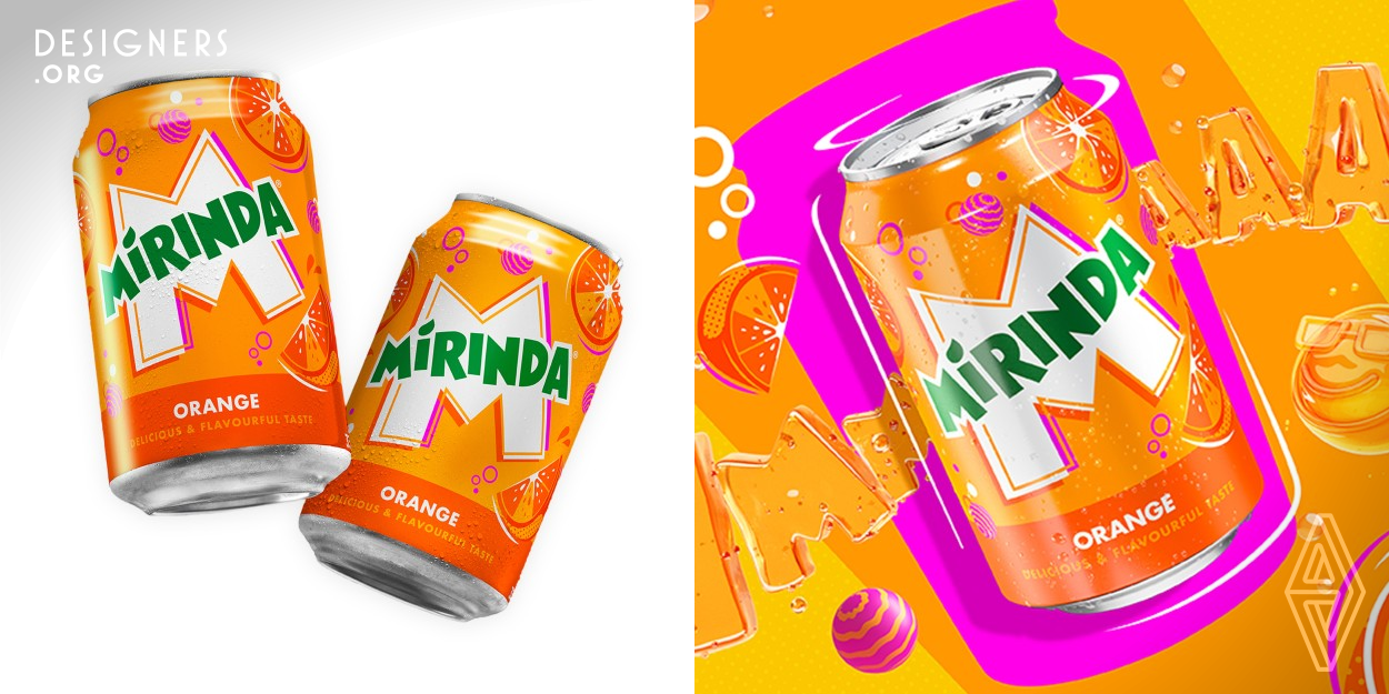 Known for its flavorful burst of refreshment, Mirinda is driven by a legacy of launching new and surprising fruity innovations. However in recent years, the brand determined it needed to drive greater awareness and distinction in the Carbonated Soft Drink (CSD) category. Mirinda needed a newly differentiated and updated point of view to stand out in the current market.
