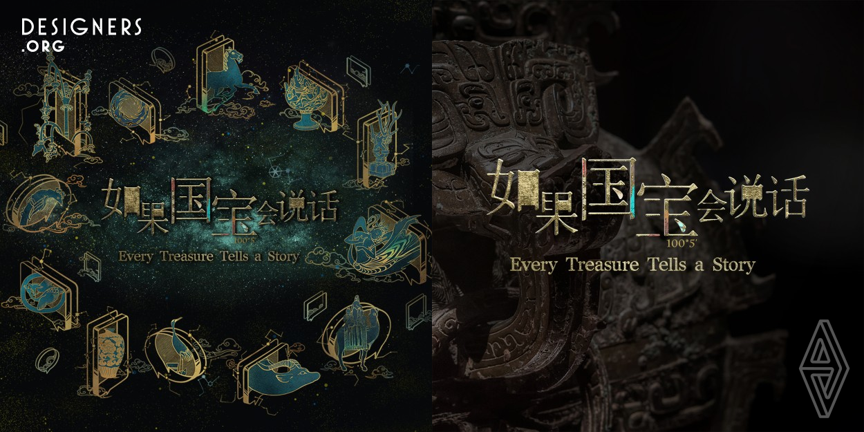 Every Treasure Tells a Story is a short documentary introducing 100 of China's national treasures and talks about the creativity of the ancient Chinese people. The creativity mainly tells stories about the national treasures of China, visual dialogues across time historically speaking, combining each national treasure with different dialogue boxes. Those boxes vary greatly, some are round, some are square; all are unique and have their own distinct dimensional character. In terms of image expression, the national treasure is compared to the stars, spanning the distance of time and space.