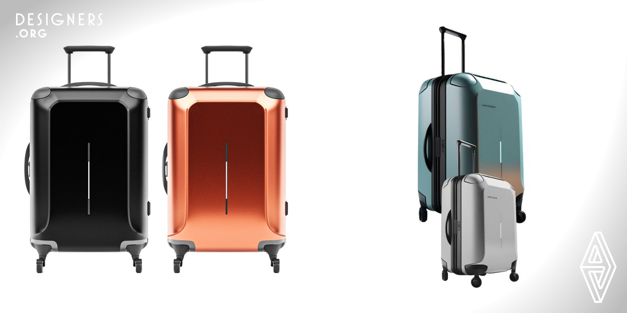 Voyz: A condensed version of "voyage," is a smart suitcase, prioritizes user needs. Integrating advanced tech and craftsmanship, it offers intelligent features: real-time tracking by application, remote locking through the phone, weight sensing to prevent fees, and item locating, scanning the items inside the suitcase and then will show all items in the app. Fingerprint authentication for more safety and security. USB charger add convenience. Its zipperless, poly-carbonate shell, and corners to ensures durability against travel wear.