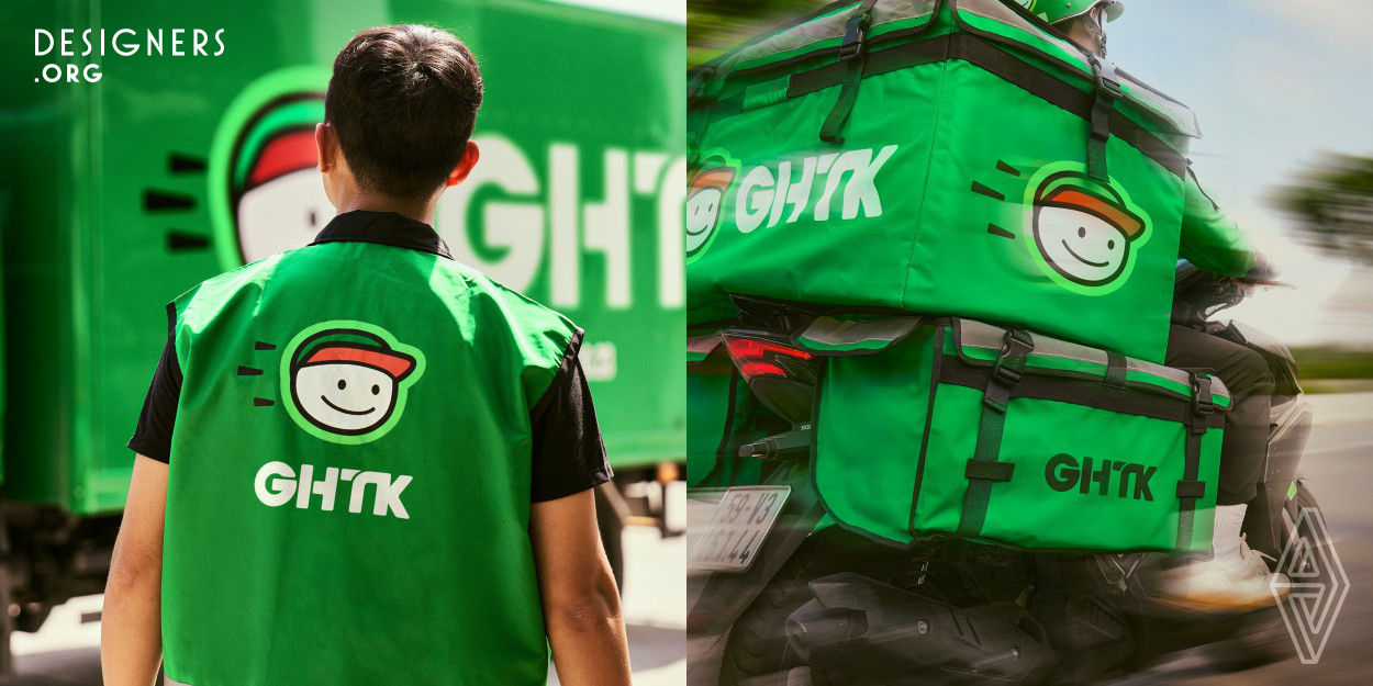 The transformation of GHTK's brand design authentically represents Vietnamese traffic and culture. Inspired by motorcycle wheels and alley maps, the redesigned logotype and Confident Smile icon convey joy and assurance through digital integration. Animated typography reflects the dynamic energy of Vietnam's urban landscapes, aiming to resonate with local audiences in the digital era. This innovative approach balances heritage with modernization, capturing the essence of Vietnam's vibrant urban life.
