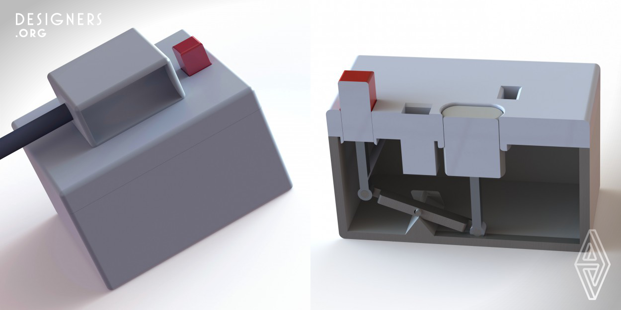 Normally if someone would want to take out a electrical plug, they would need to switch off the power and pull it out with a considerate amount of energy.This conceptual but visible idea allows just one finger to do all the job. The ON/ OFF Switch which also as a button to eject the plug, helps to tell you if the plug is connected to the power supply or is it not.