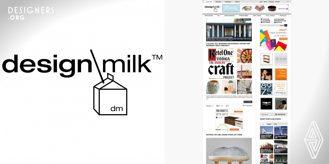 Design Milk is an online magazine dedicated to modern design that covers a broad range of areas including architecture, home furnishings, art, technology, and fashion. Our highly curated and hand-picked designs and our original features, such as our weekly designer interviews, product process articles, and creative regular postings attract millions of readers from around the world. Design Milk is the only global online magazine to offer the absolute best in modern and innovative design in a large variety of categories intermixed with inspiring original content. 