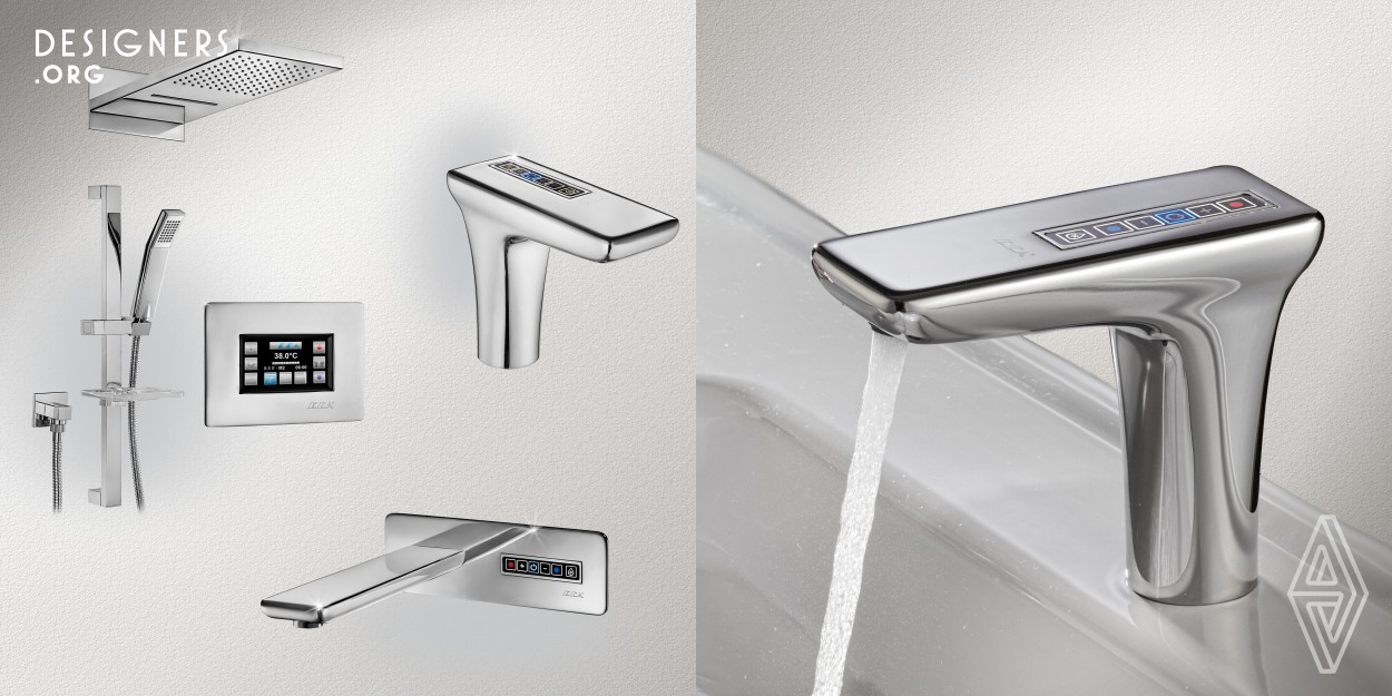 Electra deemed as the digital use representative in armature sector combines the technology with design to emphasize the digital age designs.The faucets that doesn’t have separate handle attracts everyone due to its elegance and smart appearance is decisive to be unique in wet area. The touch display buttons of Electra offer the users more ergonomic solution. “Eco Mind” of the faucets provide user with maximum efficiency in saving. This feature especially adds value to future generations
