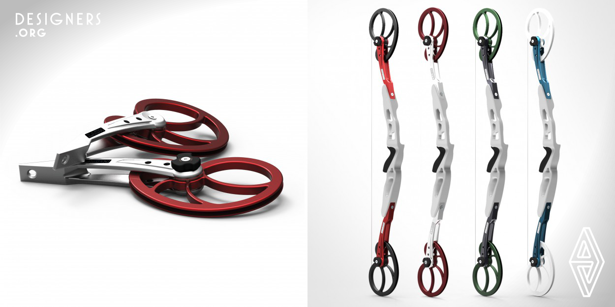 The brief was to create a consumer product around the sport of olympic archery. Research showed current trainers are made with resistance bands losing tension and inaccurately imitating the physics or weight of an actual bow. This trainer can be attached to any customized handle with the universal limb attachment system. It can be used by all ages or physique variations with the 20-60lb draw weight adjustment; the adjustment can also be used for recovering injuries. It is indoor safe with the inclusion of a suppressor that accounts for the torsion spring retention after releasing the string.