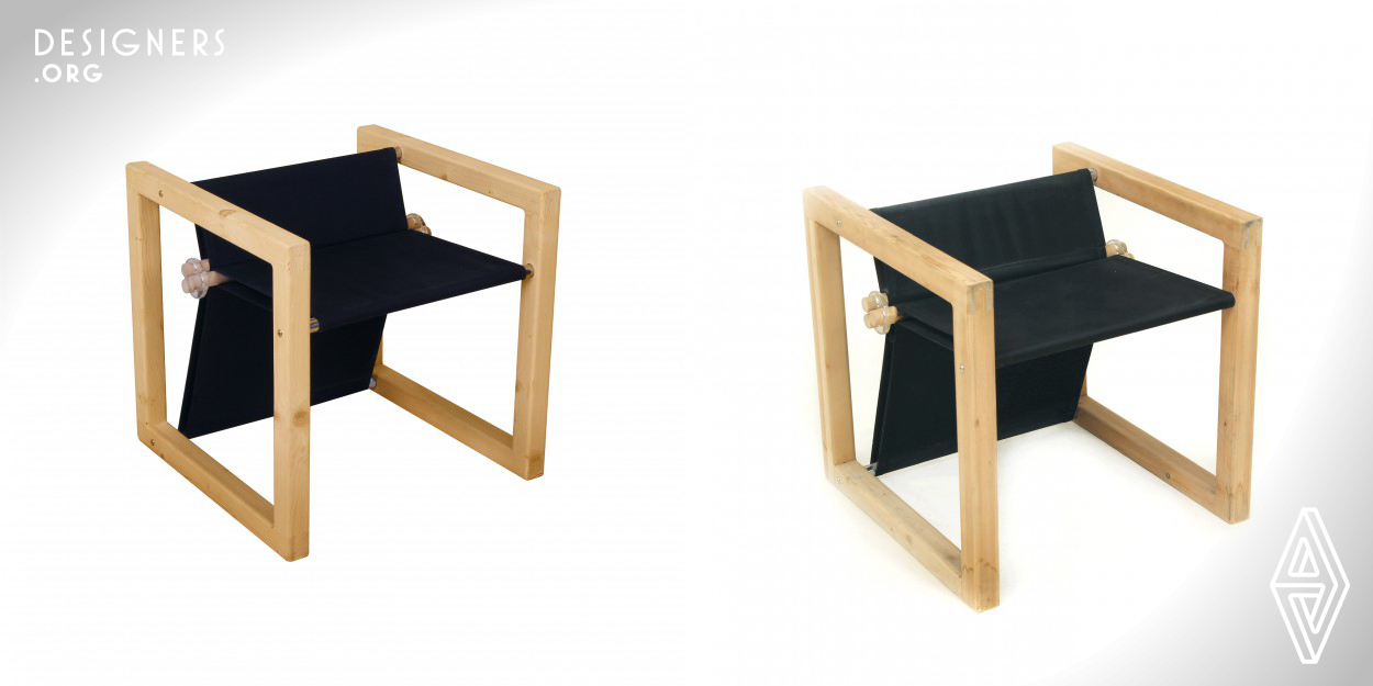 The cubic form of the product keeps it stable and balanced in all directions. Moreover the three way usage of the product in formal, informal and friendly etiquette is possible only by 90 degree turning of the chairs. This product has been designed in a way to be kept as light as possible (4kg) considering all aspects of its functionality. This aim has been reached by choosing light weight materials and hallow frames to keep the weight of the product as low as possible.