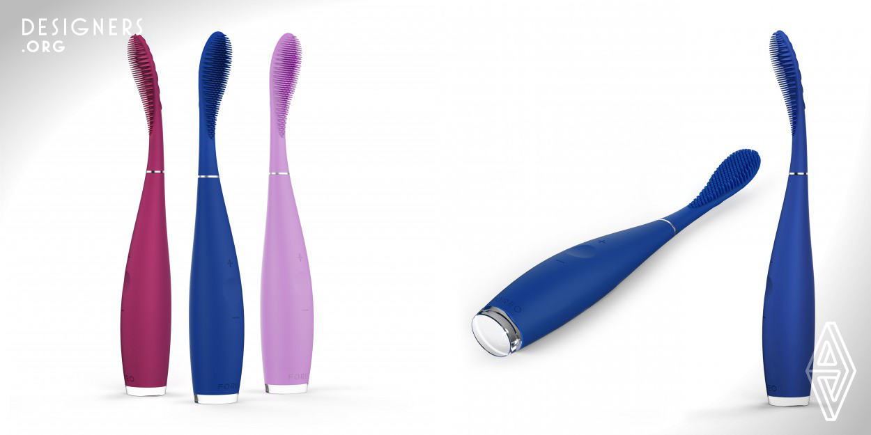 The ISSA™ is the world’s first electric toothbrush to utilize a completely silicone design. This device combines high-intensity pulsations with soft silicone bristles, which in addition to effectively cleaning teeth and removing stains, is far more gentle and hygienic than nylon-bristled toothbrushes. Compact and travel-friendly, the ISSA™ lasts up to 365 uses per full charge, while the brush heads outlast the competition by requiring no replacements for 1 year.