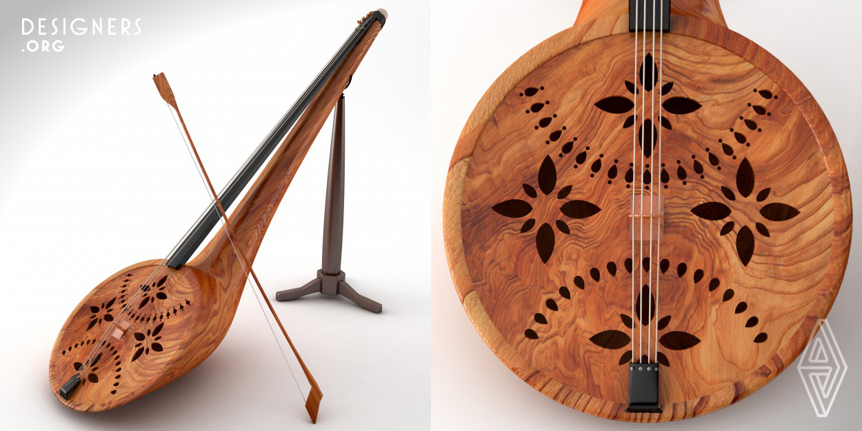 Celloridoo is a new musical instrument which is composed of a bowed string instrument like a Cello, and Didgeridoo, an Australian simple wind instrument. Celloridoo as a chordophone which is played by a bow is tuned in fifths, starting with A3, followed by D3, G2, and then C2 as the lowest string. The other part of the instrument as a aerophone is set on C key which is suitable for many kinds of musics. This part is played with continuously vibrating lips to produce the drone while using a special breathing technique called circular breathing. 