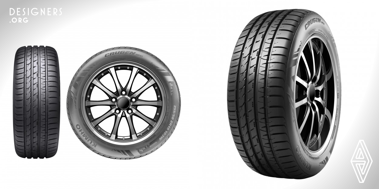 The 'Crugen HP91' is Street/Sport Truck Summer tire designed for high performance four-wheel drive sport utility vehicles. The Crugen HP91 uses a silica-enhanced tread compound to combine wet and dry road grip with rolling resistance comparable to passenger car tires. And to get the high wet-braking , HP91 applied the three dimensional Block . And dimple placed on the tread reduce fever in speed driving. 
