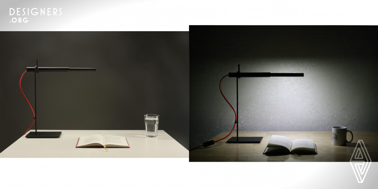 Tano is a simple desk lamp, which allows to easily manipulate light without sacrificing aesthetics. This creates optimal lighting for many different activities. The lamp uses very simple principles and consists of simple shapes, which allows it to melt into most interiors.