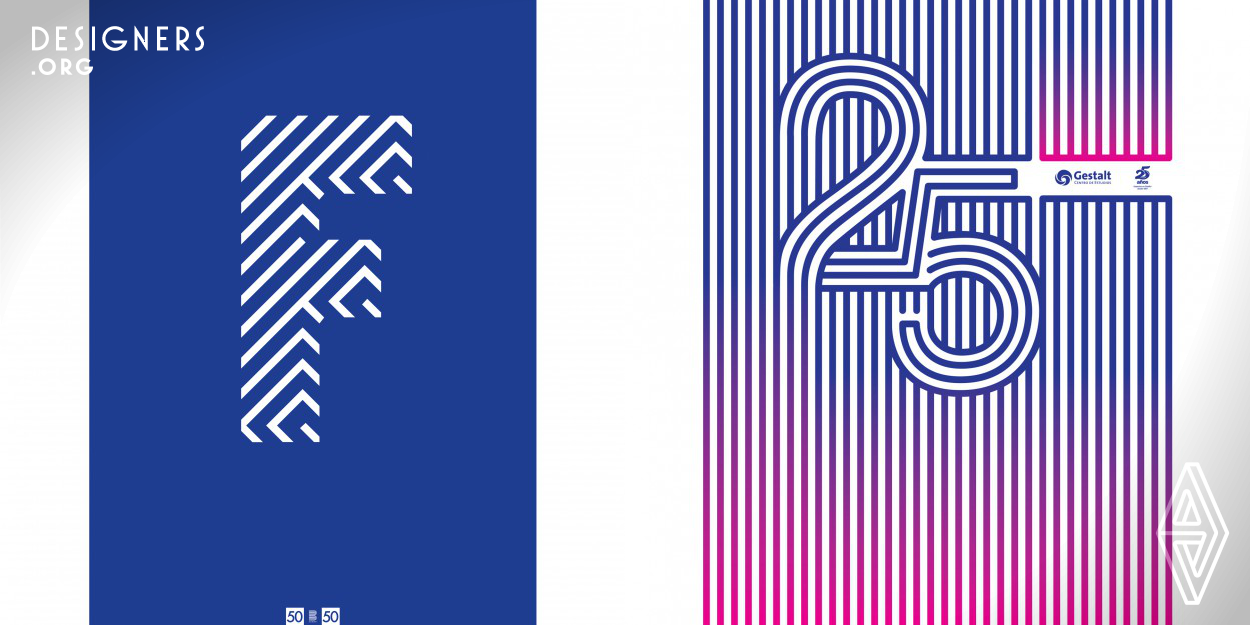 Typographic posters is a collection of posters made during 2013 and 2015. This project involves the experimental use of typography through the use of lines, patterns and isometric perspective that generate a unique perceptual experience. Each of this posters represent a challenge to communicate with the only use of type. 1. Poster to celebrate 40th Anniversary of Felix Beltran. 2. Poster to celebrate the 25th Anniversary of Gestalt Institute. 3. Poster to protest over missing 43 students in Mexico. 4. Poster for design conference Passion & Design V. 5. Julian Carillo's Thirteen Sound.