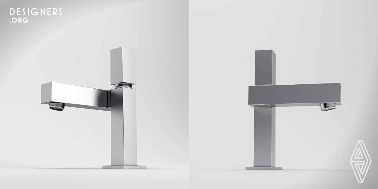 Armi is a modern and minimal faucet with its cubic lines which is designed by inspiring from movements of human body.Besides its straight appearence,the ergonomic faucet spout provides ease to environmental cleaning with its 90 degrees upward movement.This movement serves measure advantage of packaging.