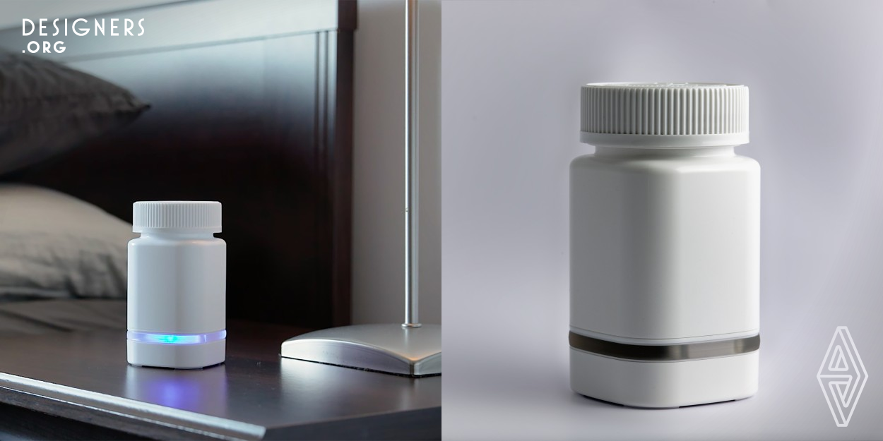 The Smart Pill Bottle is a personal medical device leveraging “Internet of Things” technologies. Caregivers and providers oversee scheduling, and the device both assists and monitors the patient’s activity. Other adherence tools require complicated new workflows and set up and usually don’t fit seamlessly into patient’s lives. AdhereTech’s smart pill bottles work right out of the box with zero setup and nothing new for patients to learn.