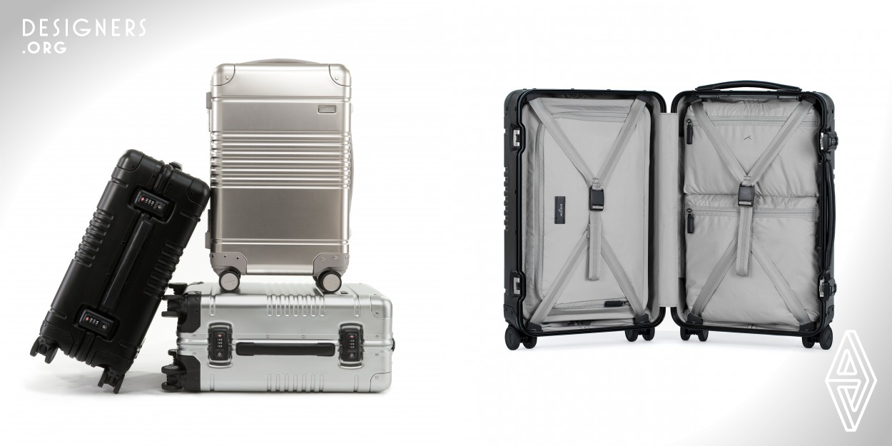 Founded in 2016, Arlo Skye is a New York-based luggage brand for design-obsessed. The brand launched with a Carry-On is engineered in a lightweight aluminum-alloy shell with no outer-zippers. The case opens with one-touch, sports whisper-quiet wheels, full-grain leather handles and a built-in charger that fast-charges phones five times over. Time Magazine billed the Arlo Skye Carry-On as "the next generation of luxury luggage." The brand has been featured in Vogue, The New York Times, Condé Nast Traveler and Bloomberg. 