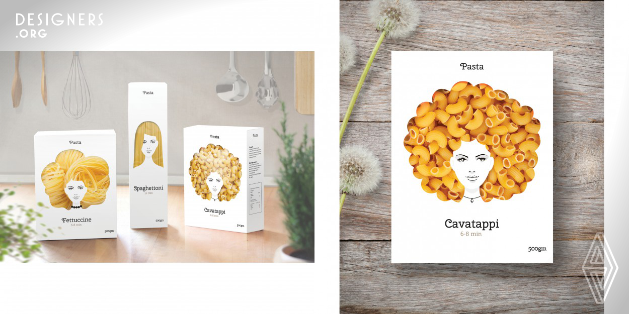 Nikita Konkin has created a packaging concept design that makes buying pasta a bit more fun. 
