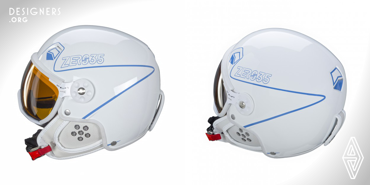 Z2 and Z3 are a family of winter helmets designed for both skiers and snowboarders. Z2 is a helmet with hard ear coverage while Z3 come with soft ear pads; two versions for efficient performance and acoustic comfort. Both series have an outer shell made of carbon fiber composite. Z2 and Z3 are sanitized trough an antimicrobial process, which protects against bacteria and fungus. The graphics are unique and customizable. The coating system is environmentally friendly. The helmets come with quick release visor. HMR Helmets handcraft every single helmet, creating a fully made in Italy product.