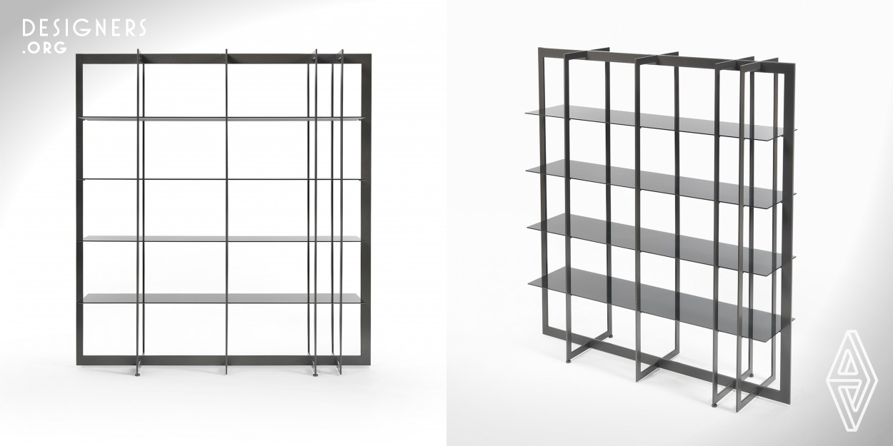 Lobel bookshelf stands out thanks to his essential and rigorous lines, combining elegance with functionality. Its square shape frames and enhances the personal objects and books that a person put on its glass tops. Lobel wants to give value to objects and to characterize itself at the same time, achieving it through a determined, essential and timeless design. There are two dimensionally different versions of Lobel bookshelf in order to obtain different configurations putting them side by side as wanted from the end user.