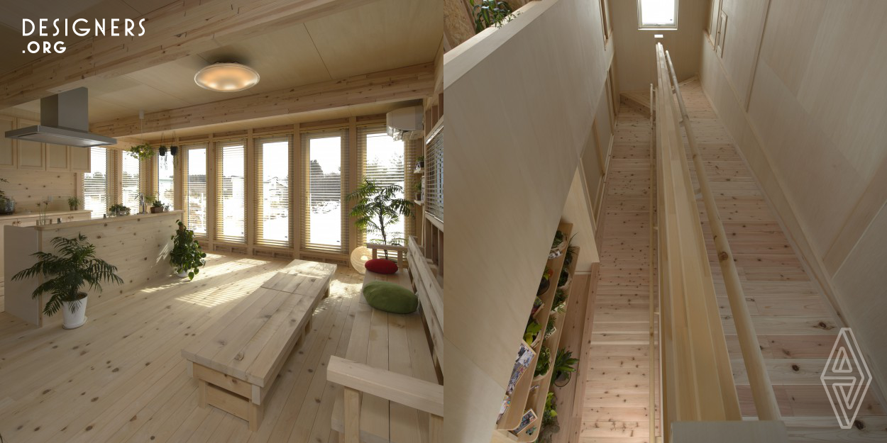 This house is the challenge to prevent a cancer using the natural power in Shimokita Peninsula in Japan. In a word, this house provides the same feeling as forest bathing, and adopts technique to create immunity to overcome a cancer cell as much as possible. This residence will be helpful for improving health condition of people.