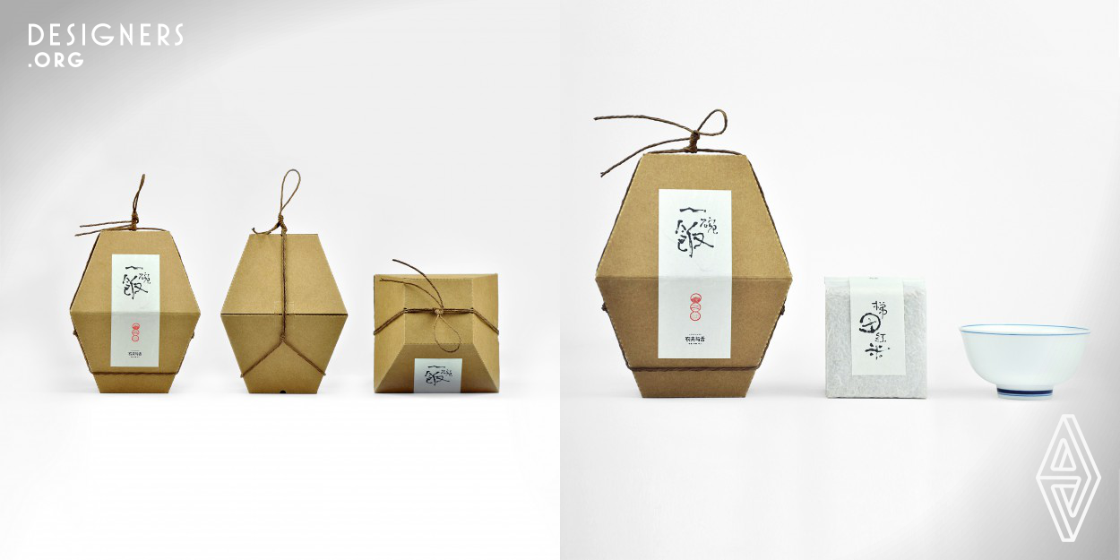 The package design of organic rice and the bowl for a brand which focus on farm products.This concept takes design inspiration from traditional Chinese rice container in countryside. With the common material,the lowest cost and integrated structure to interpret the traditional concept, so that "food" and "Container" has become more interesting in the daily life.And the new design would arouse people's attention to Chinese classic culture.