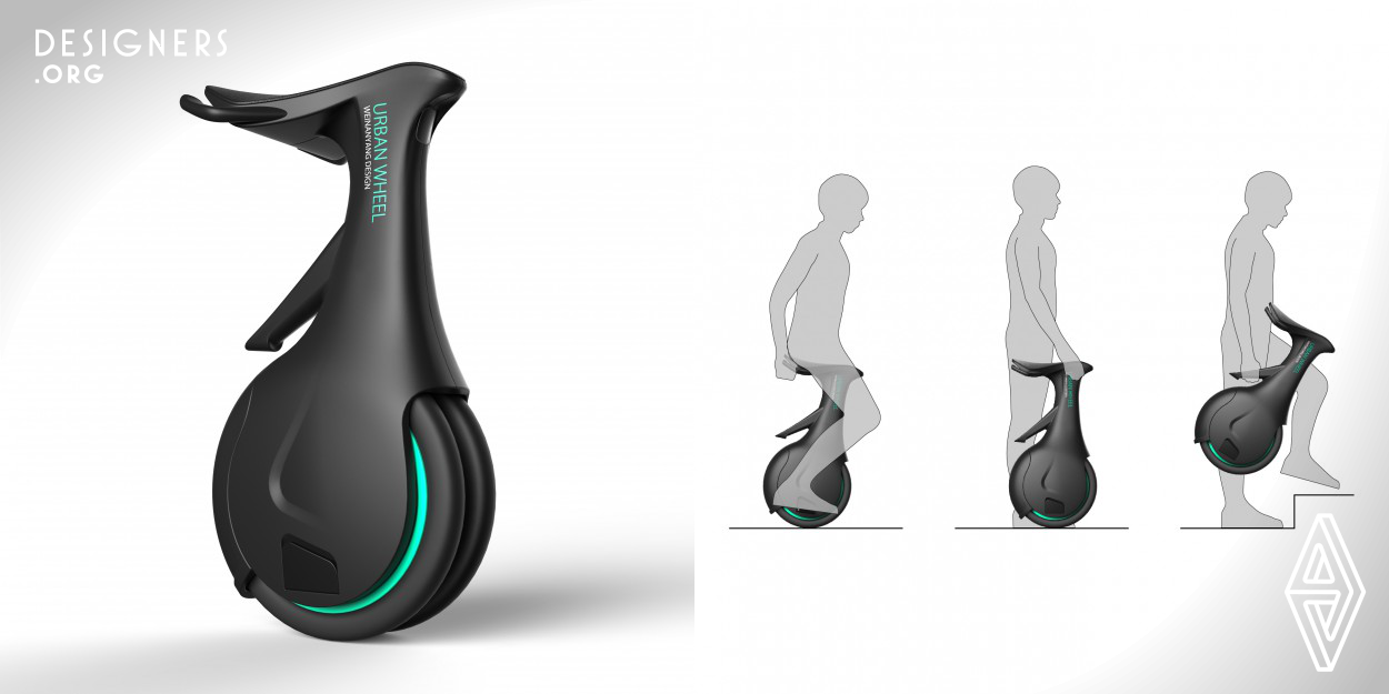 Urban Wheel is a redesign of electric unicycle, changing the way that users interact with it, in order to produce maximum value of self-balancing technology. Unlike the existing electric unicycles, Urban Wheel is a bi-wheel unicycle used in sitting posture, making it easier to learn and safer to ride. Having users’ hands rest on the rear handles, Urban Wheel gives a good sensitivity to control balance. With the compact and ergonomic form design, Urban Wheel also maintains the advantage of portability.