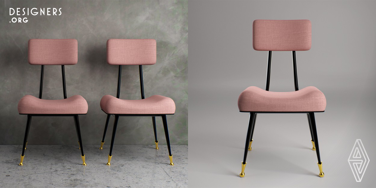 The purpose of the project is to honor the woman. With scandinavian inspiration and minimalism design, this chair is about the female empowerment. Fine and elongated lines that reveal your elegance and a anatomic comfortble seat that remember your curves.  Light and feminine with poetic touch. It was designed to bring sophistication and comfort.
