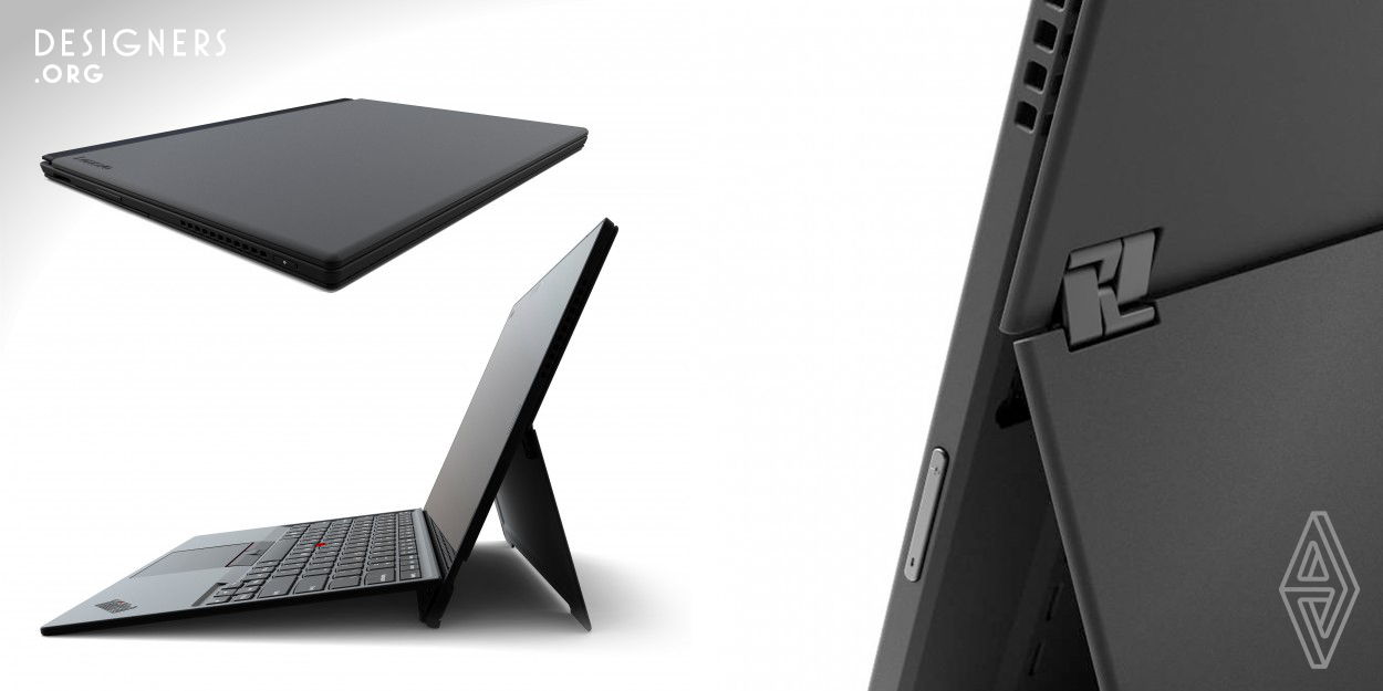 The ThinkPad X1 Tablet Gen 3’s premium design will evoke delight in business professionals. Its impressive specifications, including a larger 13-inch display, provide superior user experience comparable to a business laptop while being thinner, lighter and providing the flexibility of a stand-alone tablet. The unique kickstand cross hinges allow a fluid transition to multiple modes. A full-pitch ThinkPad keyboard cover is designed for a balance of strength, thinness, and maximum usability.