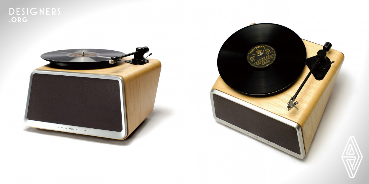 Vinyl records is one of the best way to experience the music, however, the traditional record player needs lots of devices to assemble and existing various obstacles. Seed is a brand new device which integrate the professional MM turntable, 70 RMS speaker and amplifier in a highly craft twisted wood design appearance. All-in-one design, Speaker, Turntable, Amplifier integrated Traditional record player needs lots of devices to assemble and existing various obstacles, Seed redefine it. With the three-point suspension, the MM turntable system can work smoothly and independently with high output.